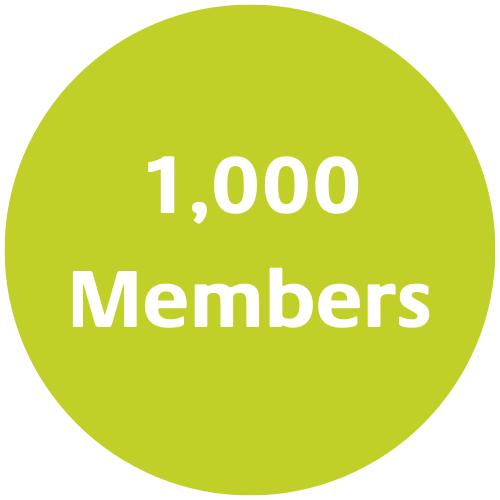 1000 members