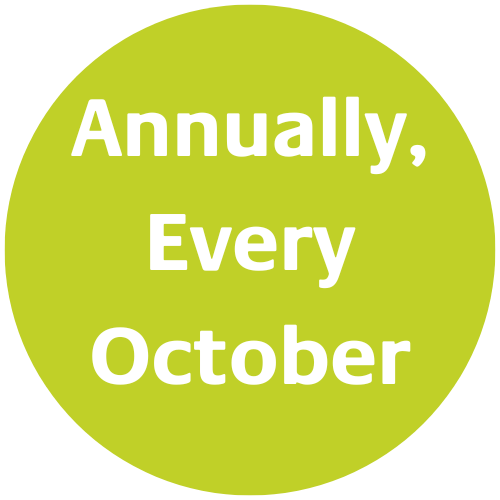 annually every October