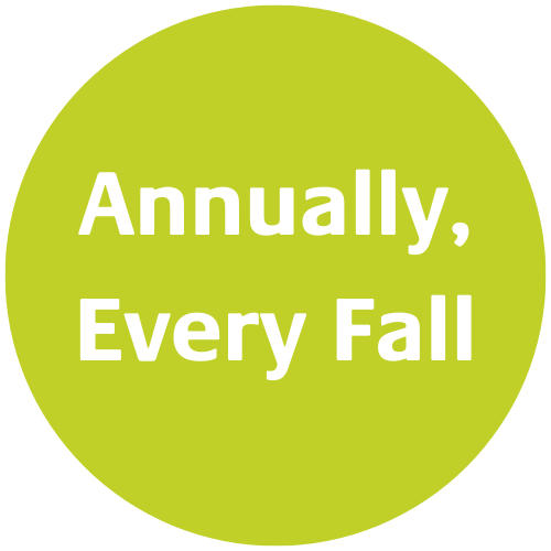 annually every fall