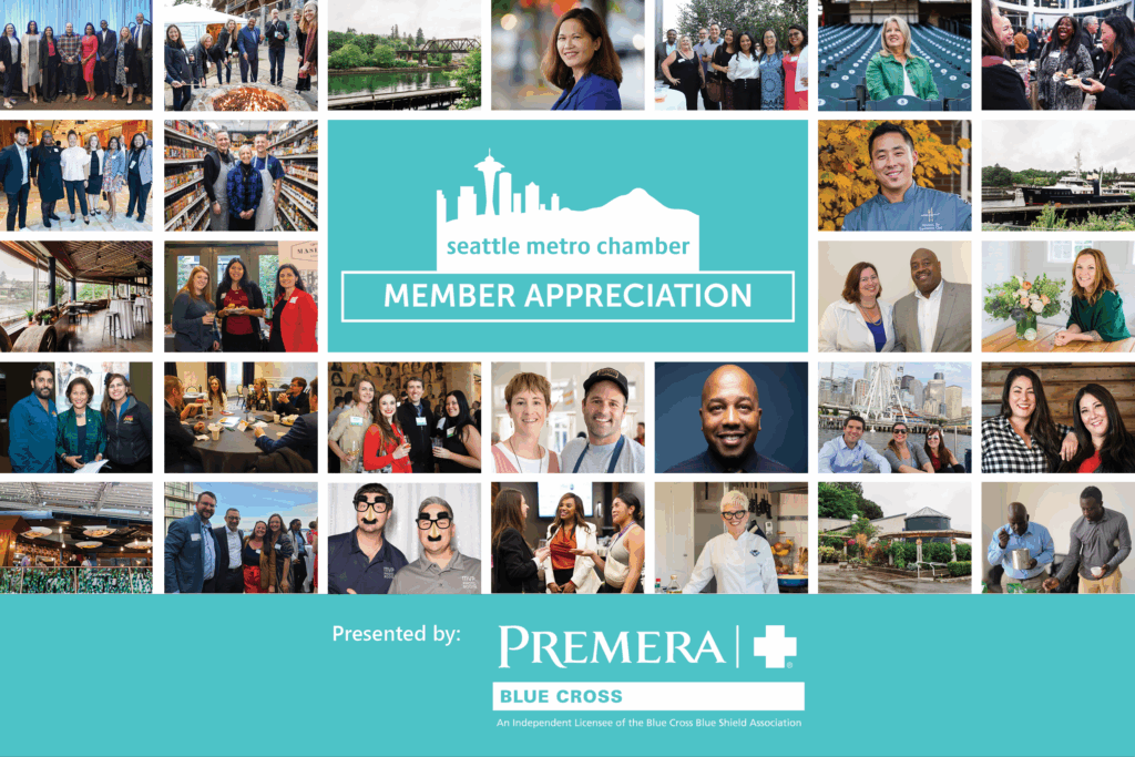 Collage of Chamber members for Member Appreciation 2025